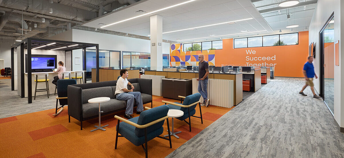interior workspace for financial office